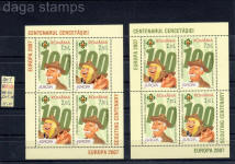 sellos europa cept scouting centenary romania