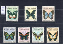 republica de guinea sellos mariposas