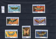 nicaragua sellos mariposas nocturnas