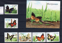 republica Saharaui sello mariposas
