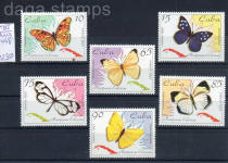 sellos cuba mariposas