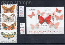 sellos hungria mariposas